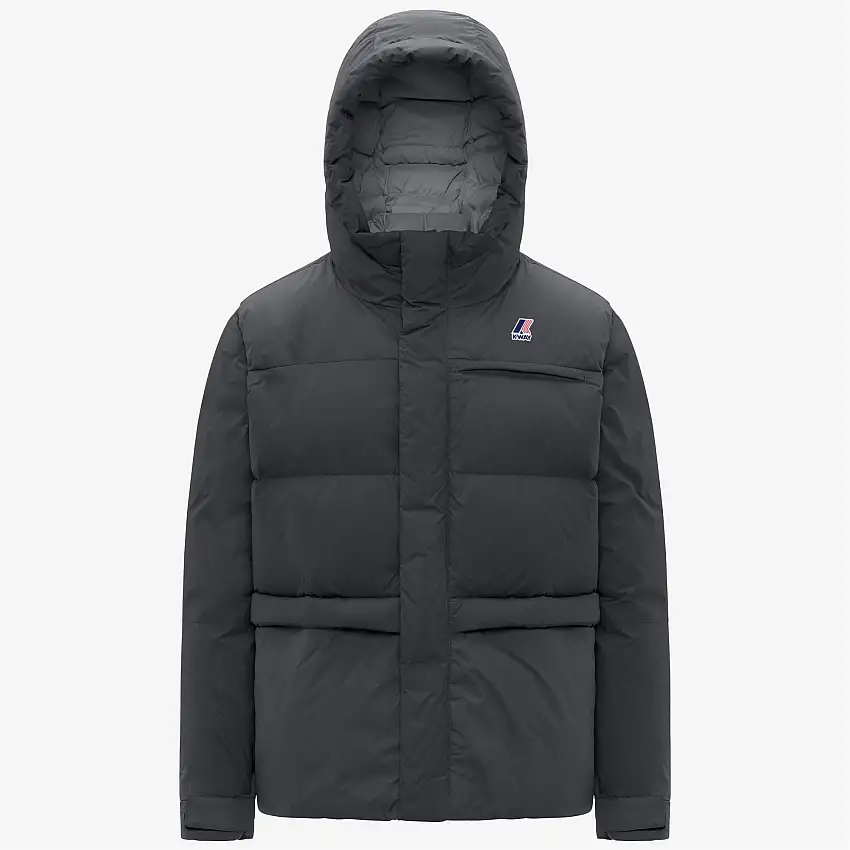 Piumino isolante unisex grigio per il freddo