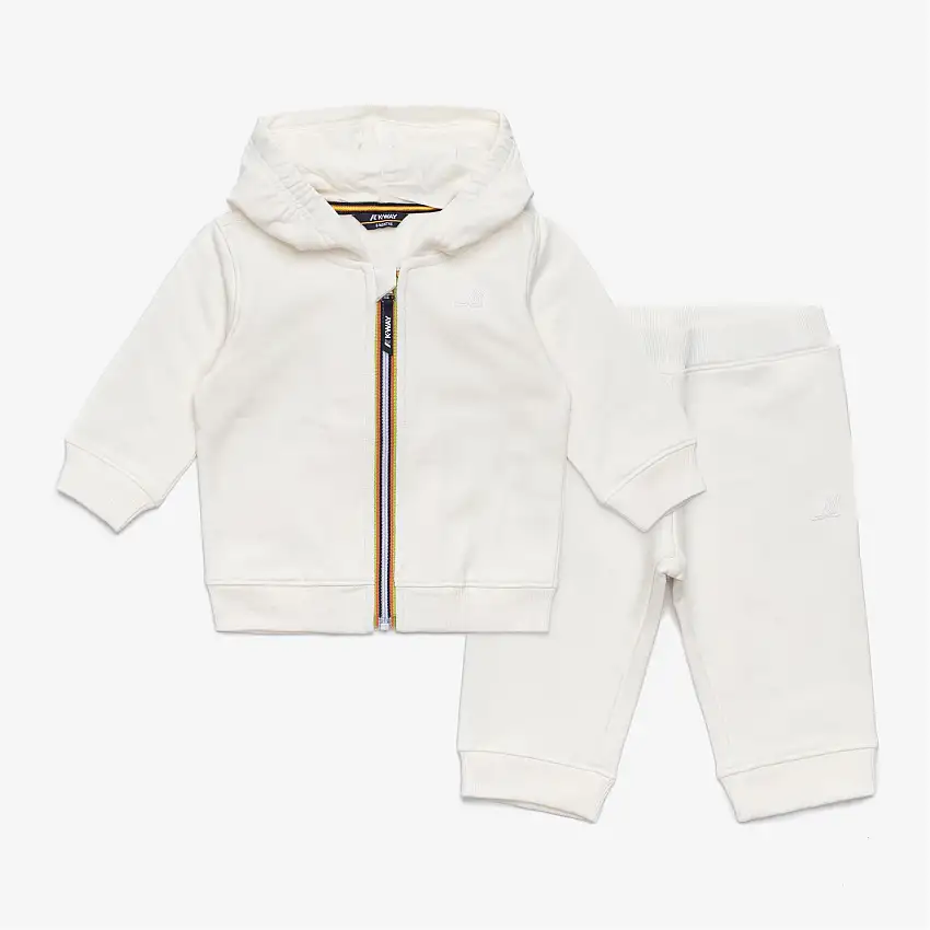 Completo maglione e pantaloni bianchi per bambini per autunno e inverno