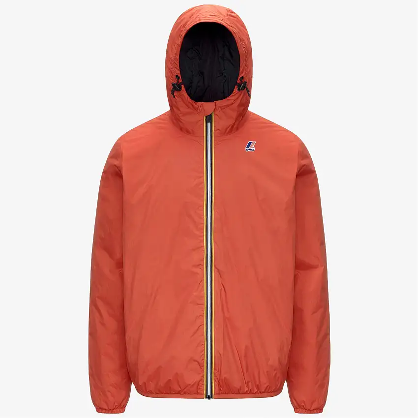 Giacca unisex arancione con isolamento PrimaLoft e resistenza all'acqua