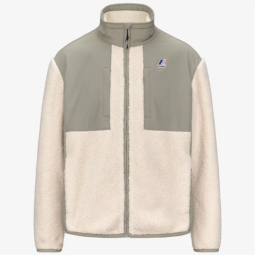 Giacca in pile unisex verde con isolamento PrimaLoft