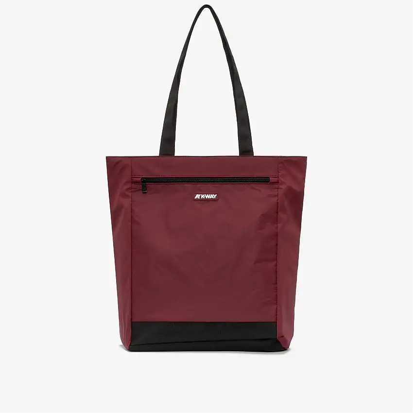 Borsa della spesa impermeabile unisex rossa con maxi tasca