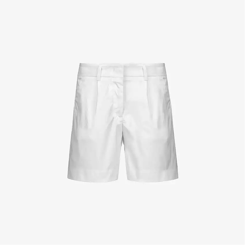 Bermuda Chino bianchi da bambina con vestibilità elasticizzata