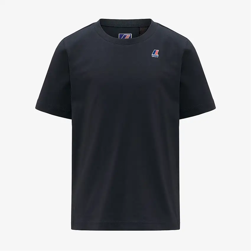 T-shirt unisex blu in cotone per bambini, adatta a tutte le stagioni