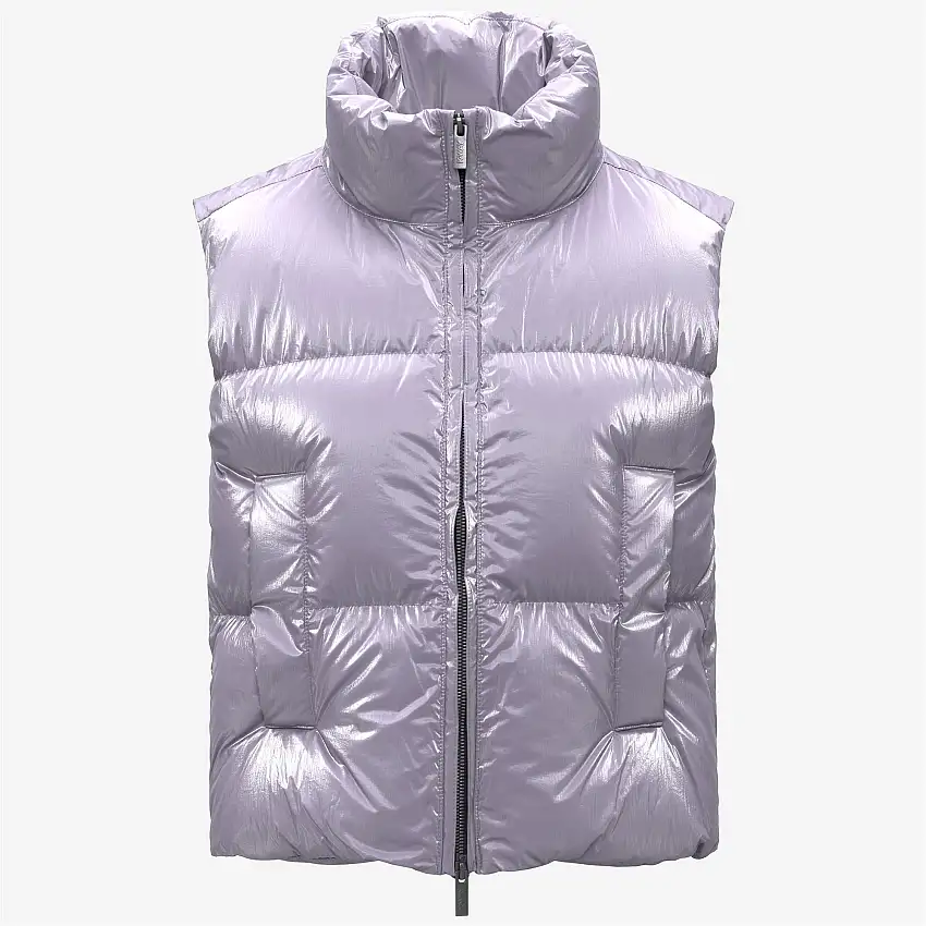 Elegante gilet imbottito da donna Violet con isolamento in piuma naturale
