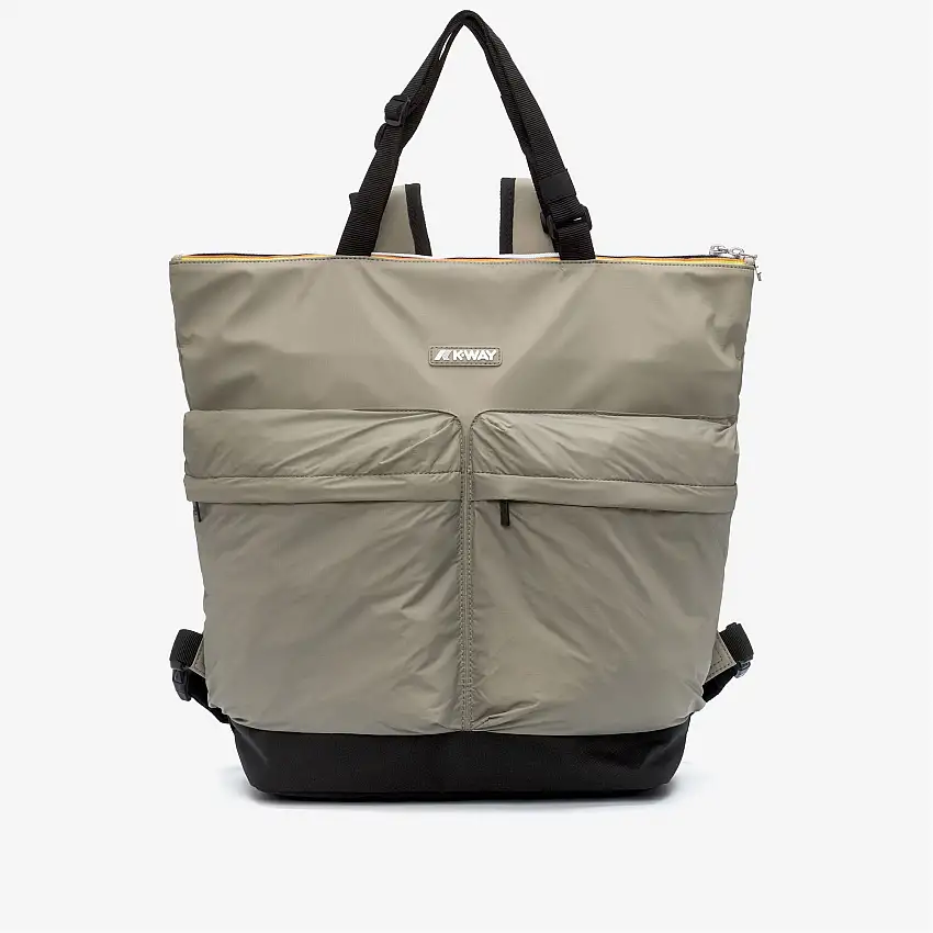 Borsa della spesa unisex verde impermeabile con spallacci regolabili