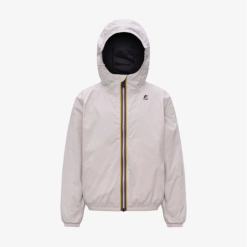 Giacca impermeabile ripiegabile unisex grigia per bambini