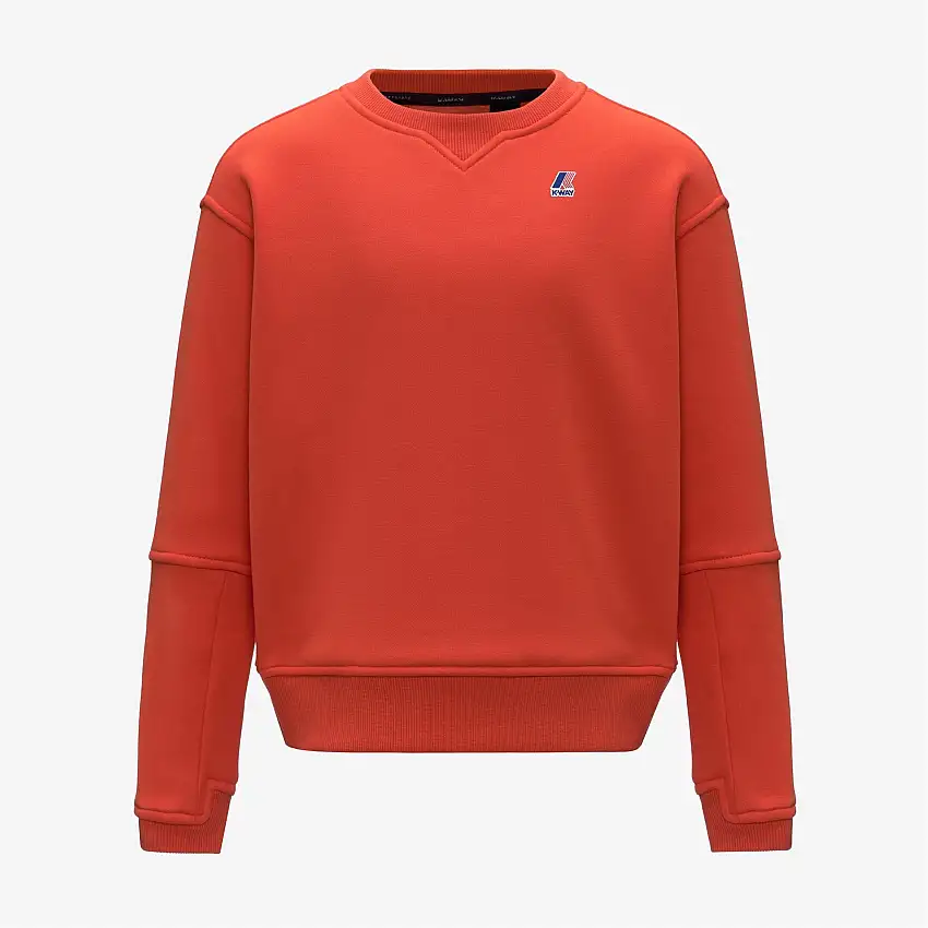 Felpa unisex arancione per bambini, ideale per attività all'aperto