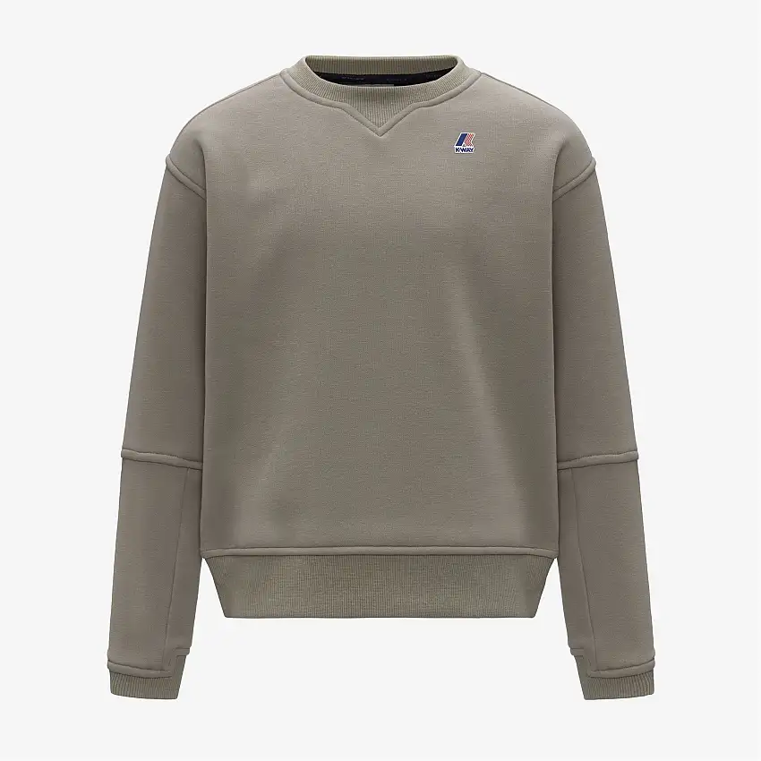 Felpa unisex verde in pile per bambini