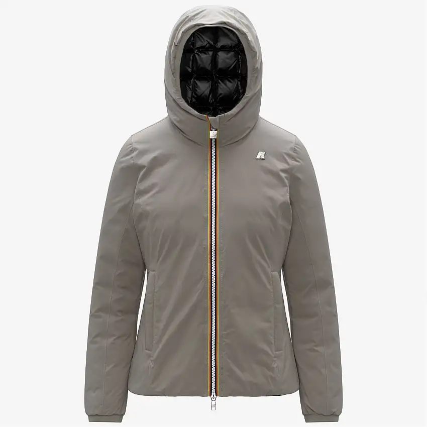 Giacca corta isolante reversibile da donna Green Oak