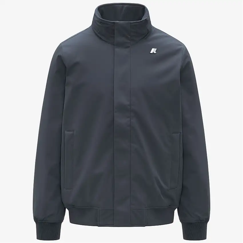 Giacca corta blu da uomo impermeabile con isolamento PrimaLoft