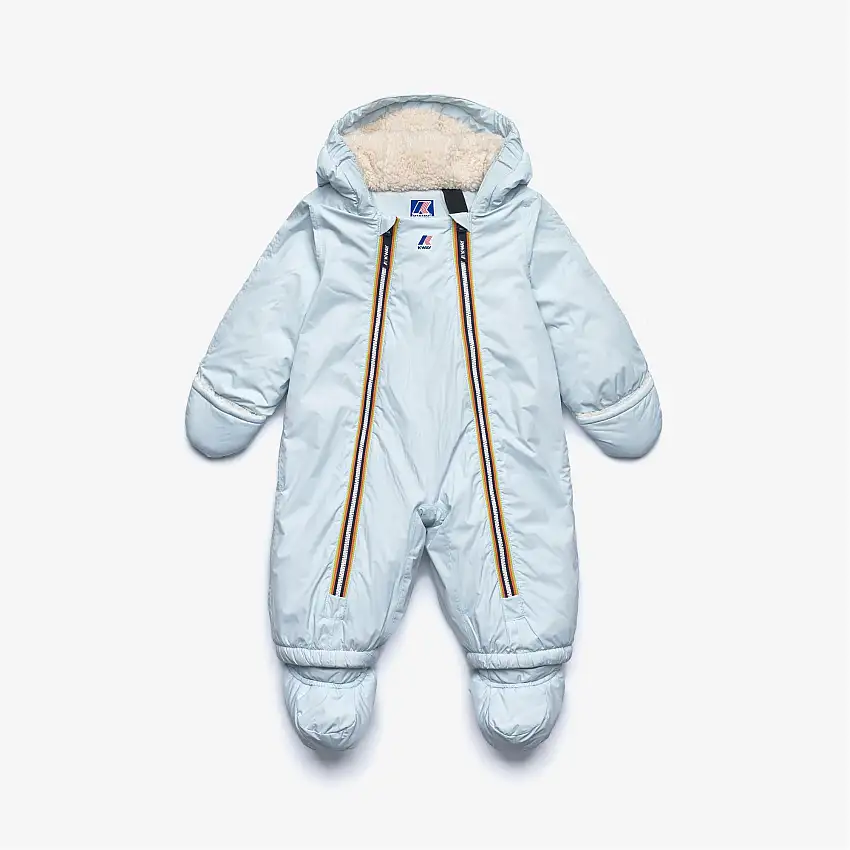 Tuta sportiva unisex blu per bambini con imbottitura in sherpa