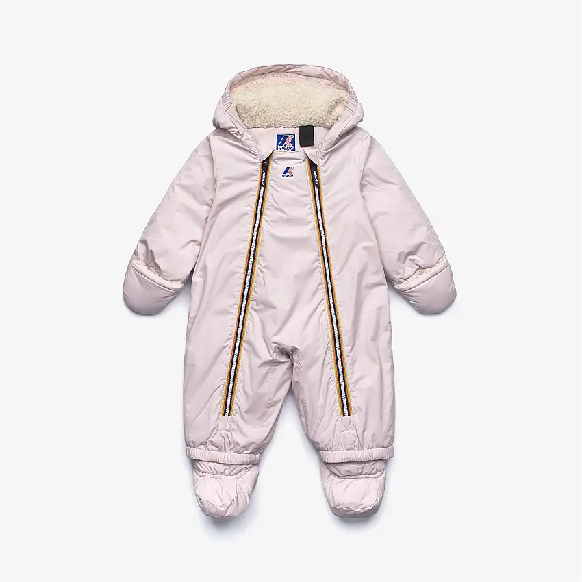 Tuta da ginnastica unisex grigia isolata con fodera in sherpa per bambini