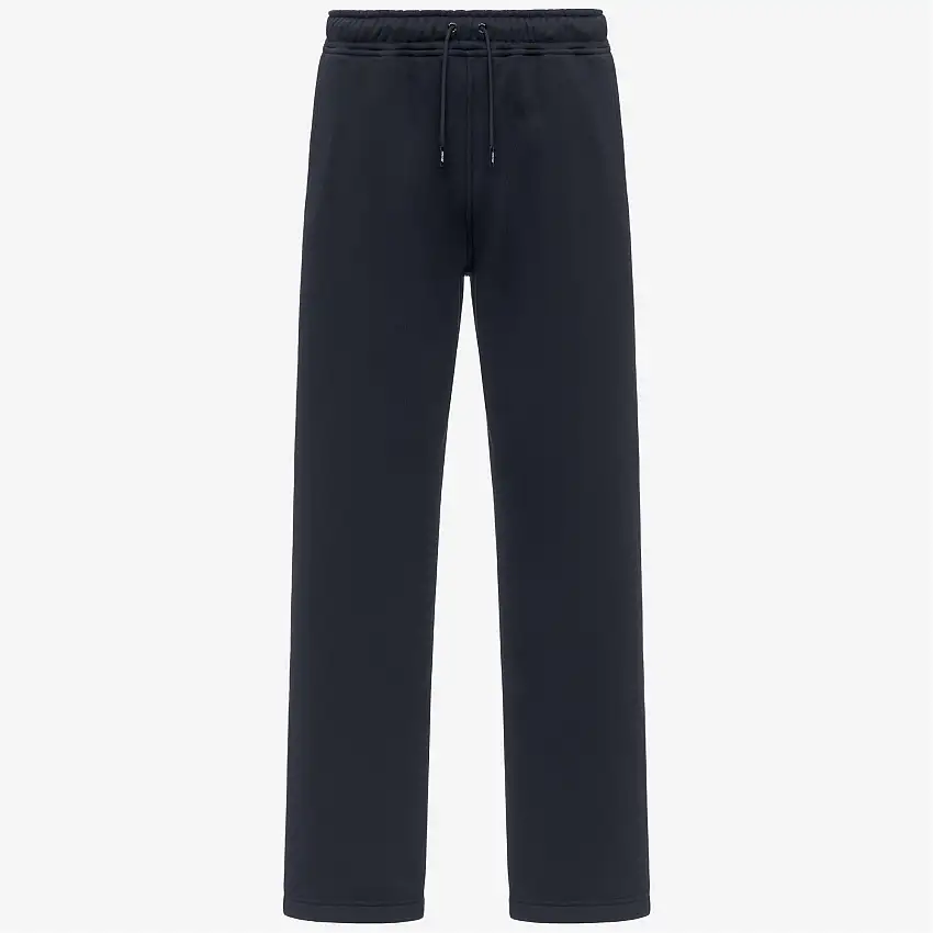 Pantaloni da tuta unisex in pile blu con cintura regolabile
