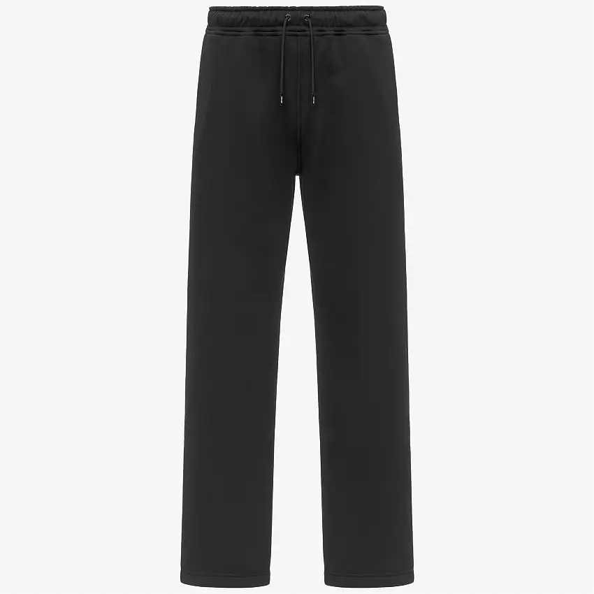 Pantaloni della tuta unisex neri con cintura regolabile e tasche