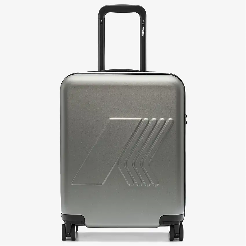 Trolley da cabina unisex verde con ruote girevoli