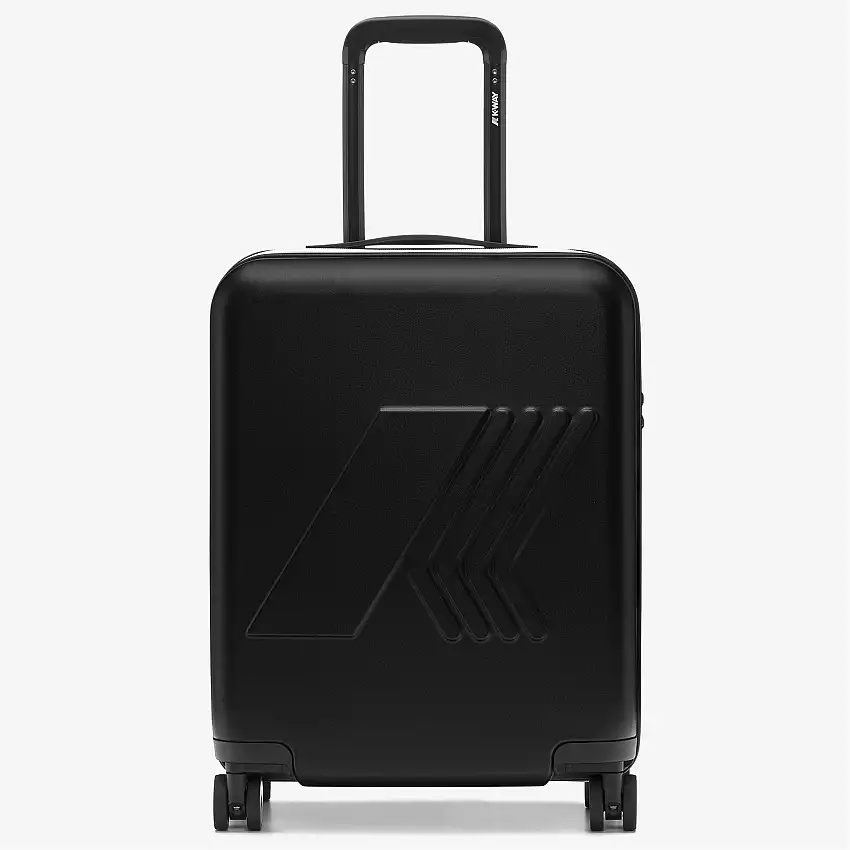 Borsa trolley unisex in policarbonato nero
