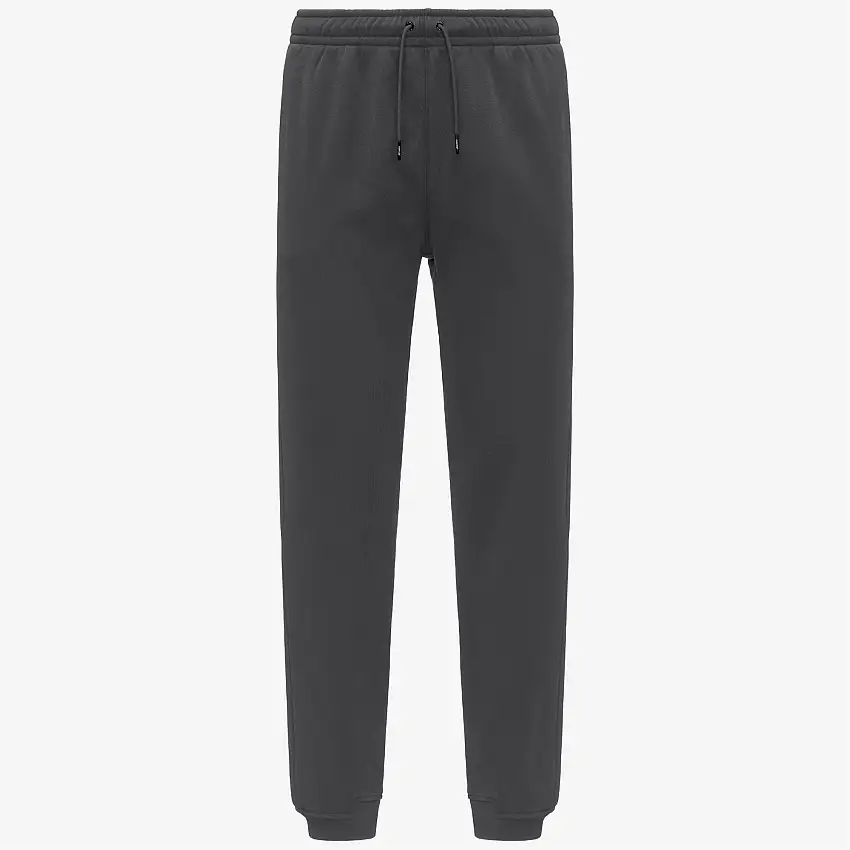 Pantaloni sportivi unisex grigi con pile in misto cotone