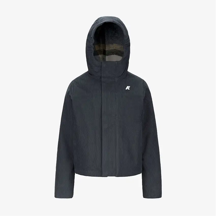 Giacca in velluto a coste blu da bambino con isolamento PrimaLoft