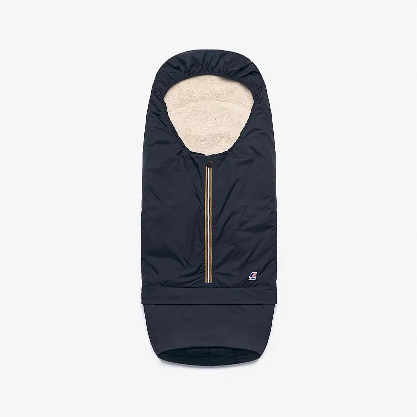 Sacco a pelo unisex blu per passeggino per bambini con fodera in Sherpa