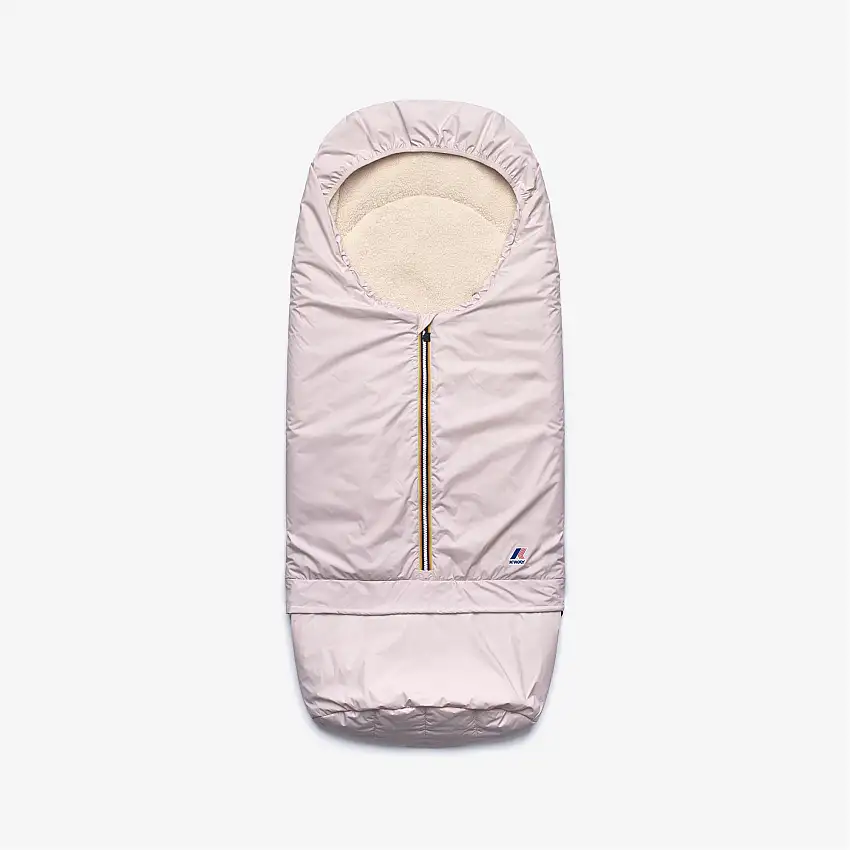 Sacco a pelo unisex grigio per passeggino in nylon riciclato per bambini