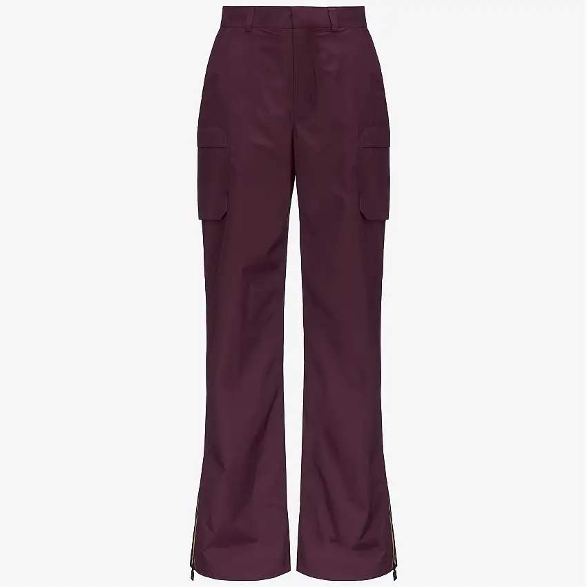 Pantaloni cargo sportivi da uomo rossi con fodera isolante