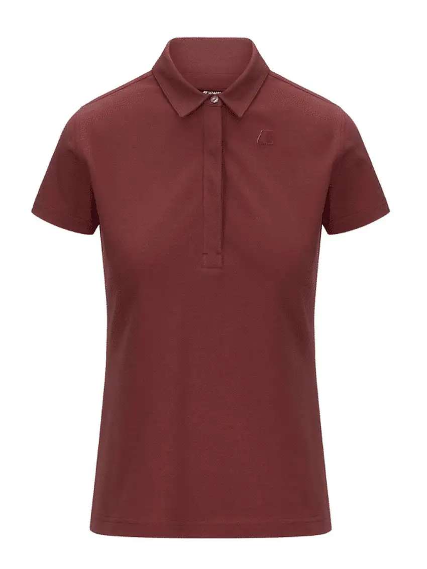 K-WAY Women's Polo Shirt AMEDEA PIQUE K1127GW WNM Red