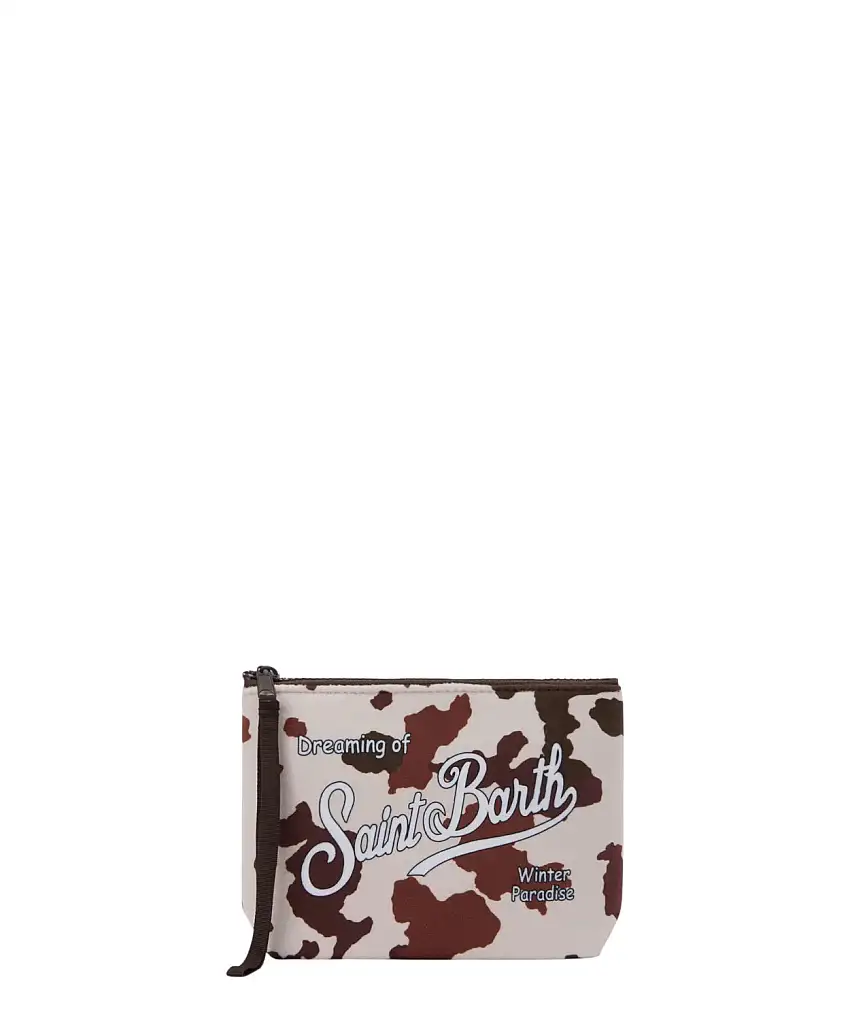 Mc2 Saint Barth Pochette Aline effetto lana con stampa muccata – passante da polso | Vittorio Citro - Dal 1920