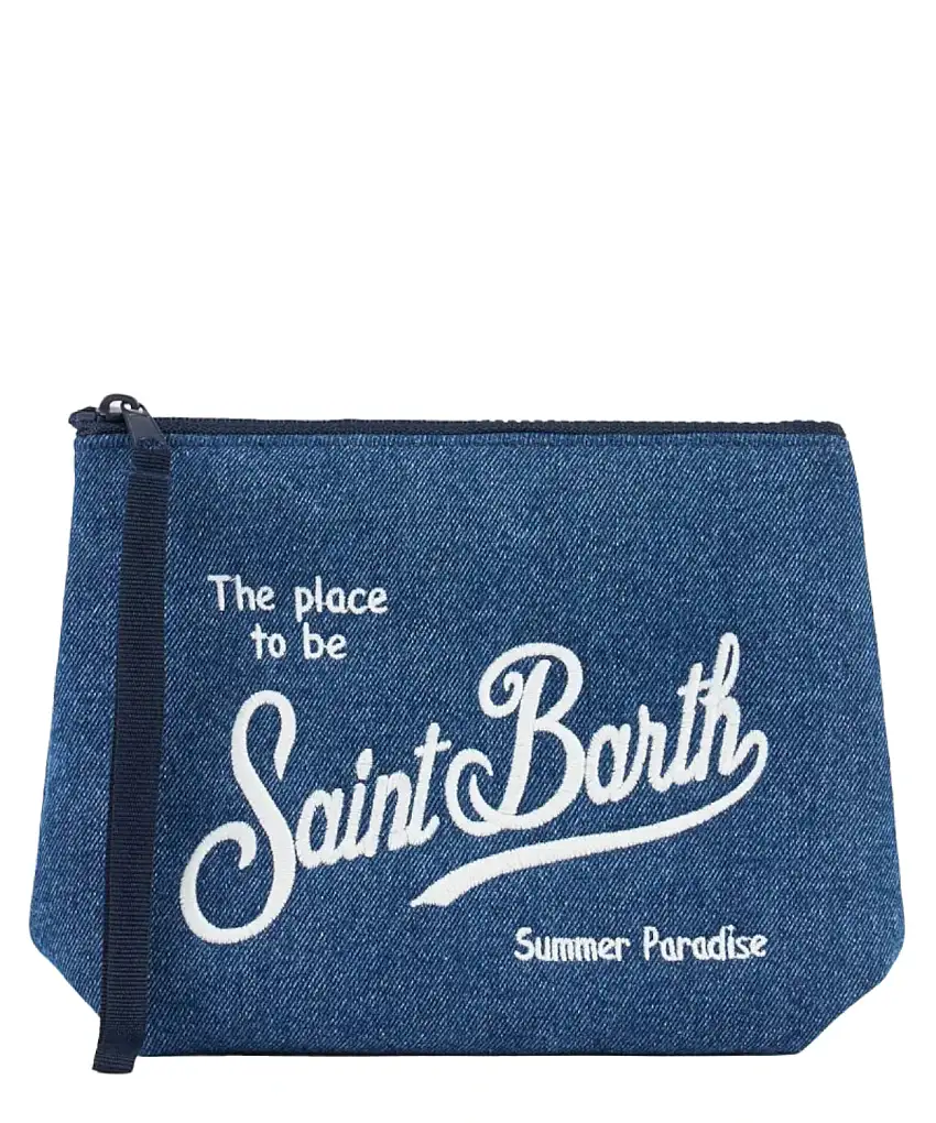 Pochette Aline Scuba Denim Saint Barth - Trendy & Pratica