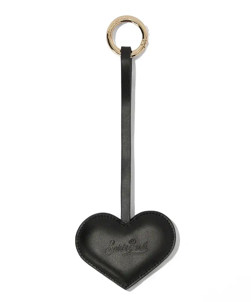 Charm Cuore in Pelle con Logo - Accessorio Elegante