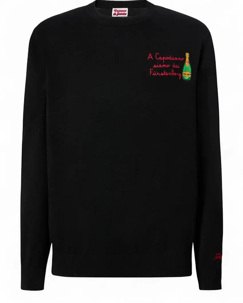 Maglione Cashmere Lana Ricamato - Heron Light