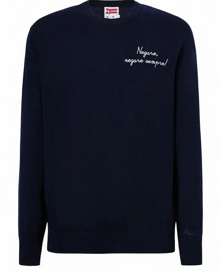 Maglione Heron Light cashmere con ricamo - MC2 Saint Barth