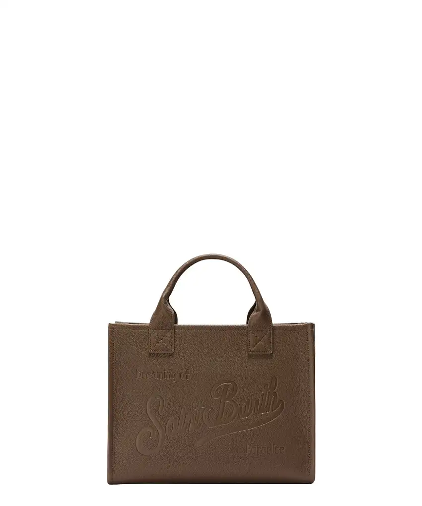 Saint Barth Borsa Tote in Pelle con Logo – Donna