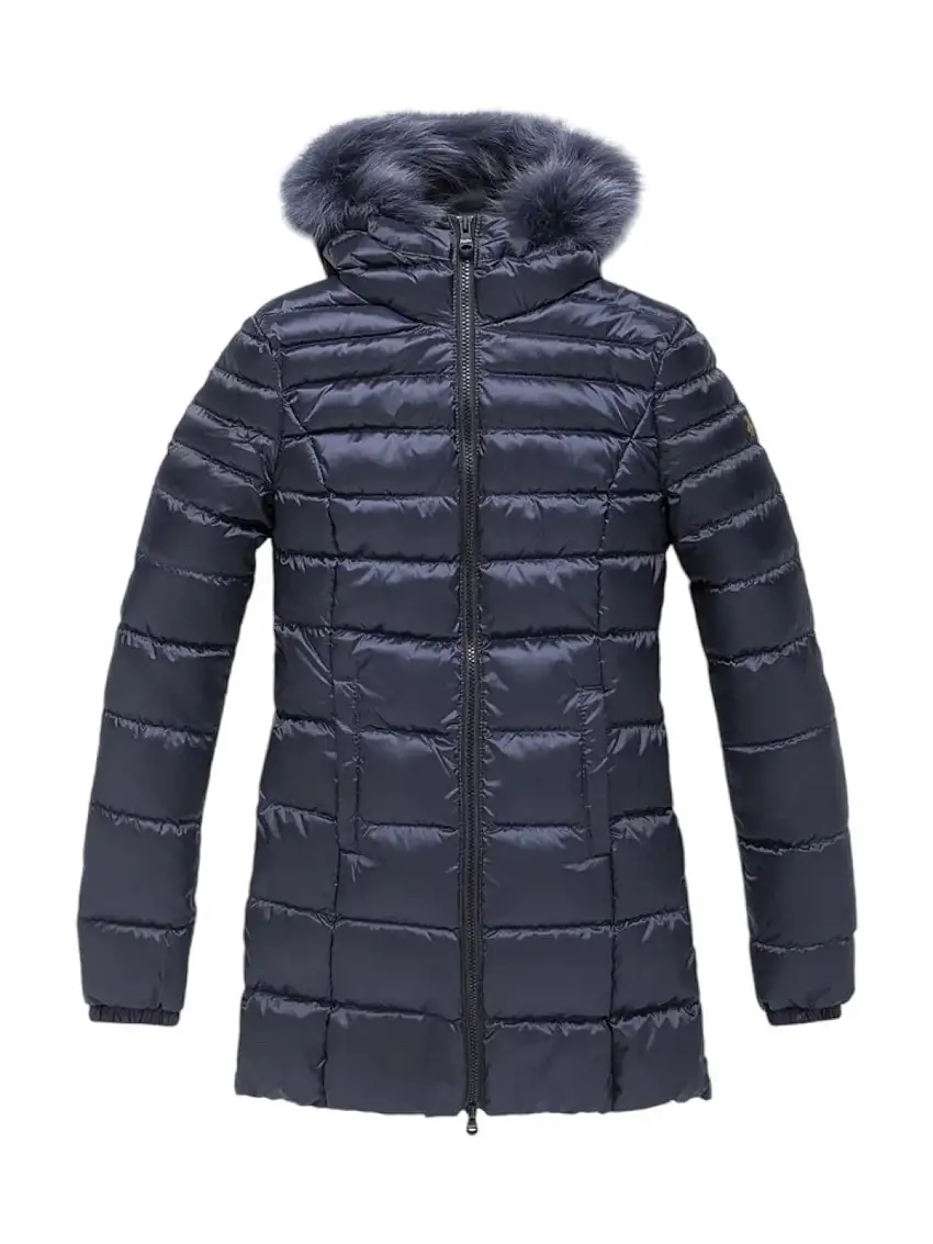 REFRIGIWEAR Women's Down Jacket Long mead fur jacket W98118 RA0035 F03700 Blue