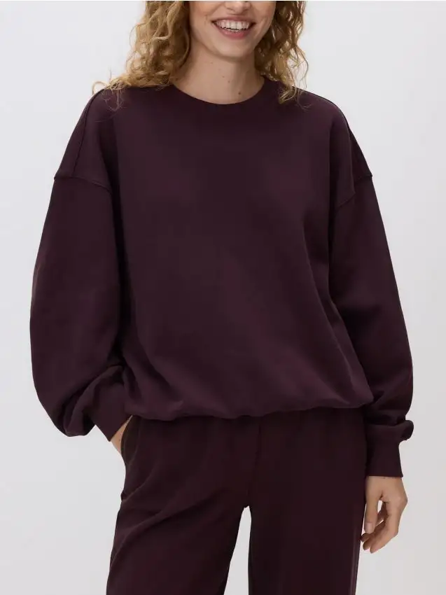 Maglione in cotone Colore mogano