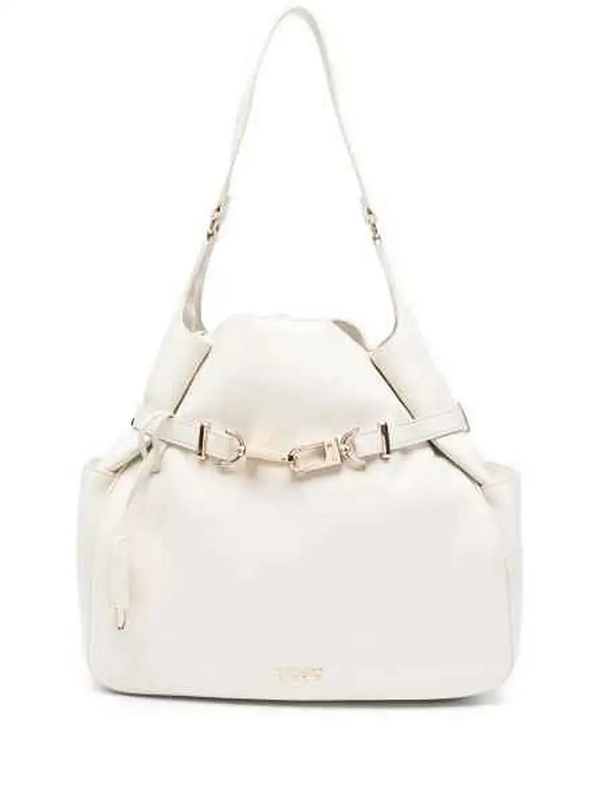 Liu Jo Women's Tote Bags - Logo Shoulder Bag - Cream