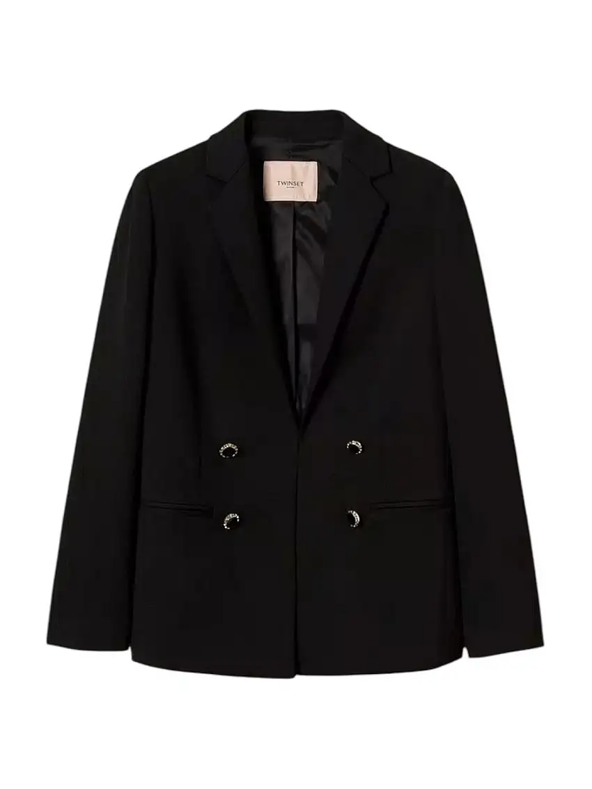 TWINSET Women's Jacket 251TP2139 00006 Black