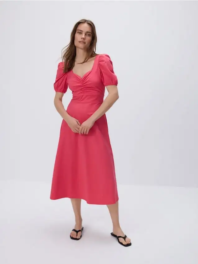 Abito midi Colore viola