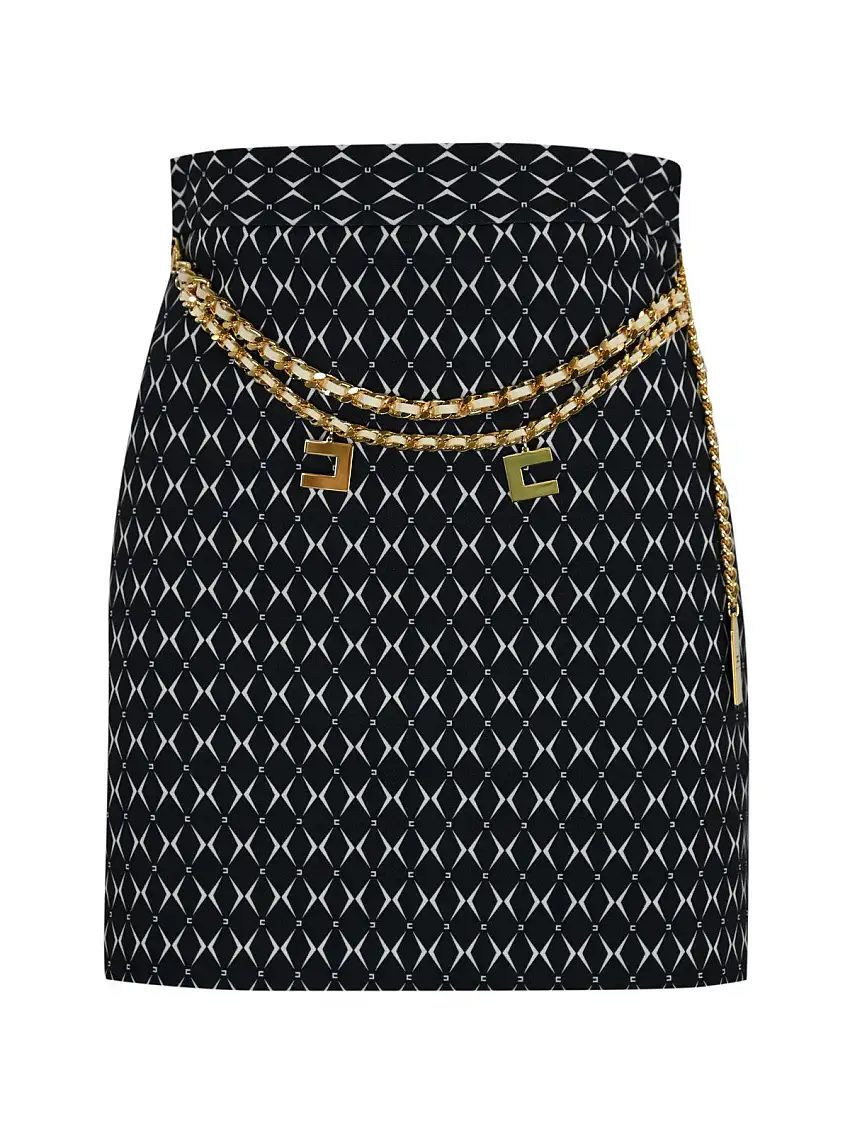 ELISABETTA FRANCHI Women's Skirt GOS3646E2 685 Black