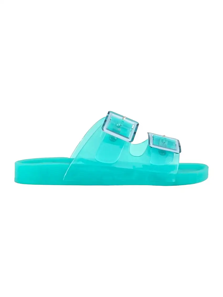 COLORS OF CALIFORNIA Women's slipper jelly sandal 2 buckles HC.CHJ010 SKY Blue