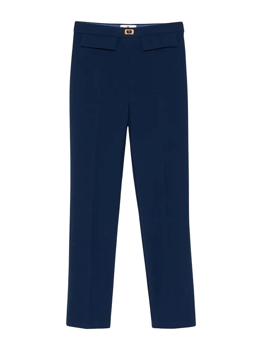 ELISABETTA FRANCHI Women's Trousers PA07751E2-DC8 Blue