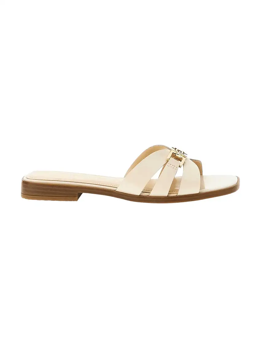 GUESS Women's Sandal REALLA FLJRLL LEA19 CREAM Beige