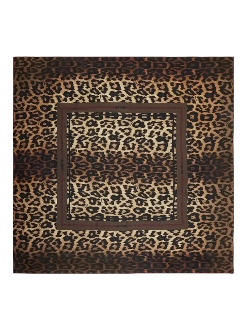 GUESS Women's Scarf SCARF 130X130 AW5304 SIL03 BRO Brown
