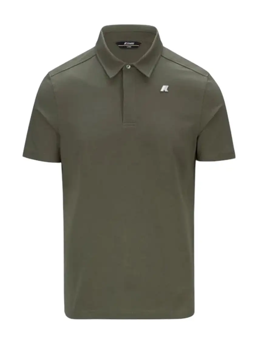 K-WAY Men's Polo VINCELLE LIGHT STRETCH JERSEY K61419W V15 Green