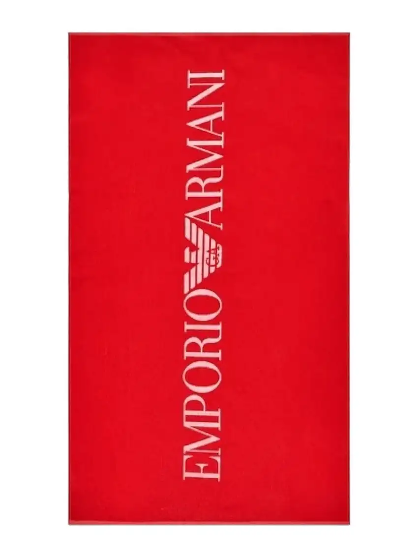 EMPORIO ARMANI Men's Beach Towel 231772 4R451 00774 Red