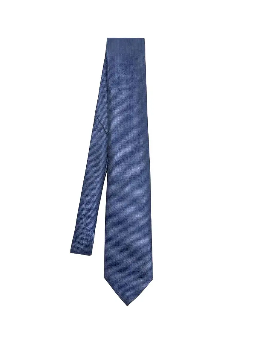 LIU JO UOMO Men's Ties - Jacquard Satin Tie - Blue