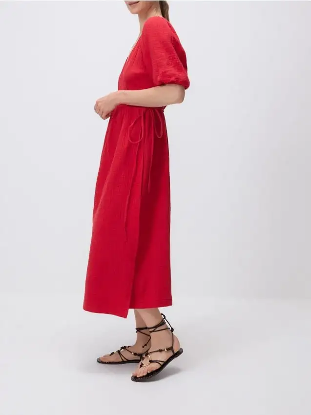 Abito maxi Colore rosso