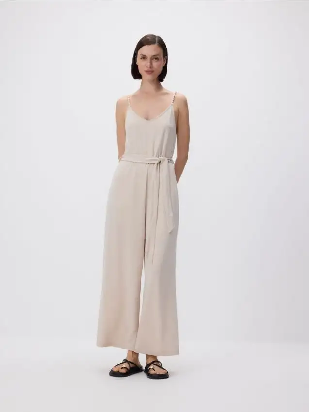 Tuta intera con modal Colore beige