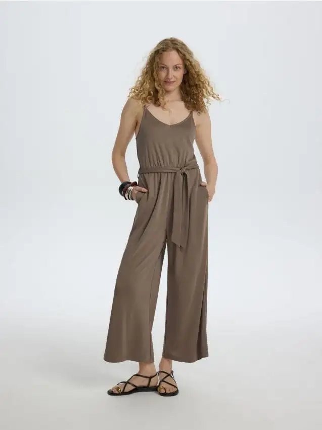 Tuta intera con modal Colore caffè