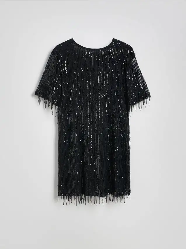 Vestito mini luccicante Colore nero
