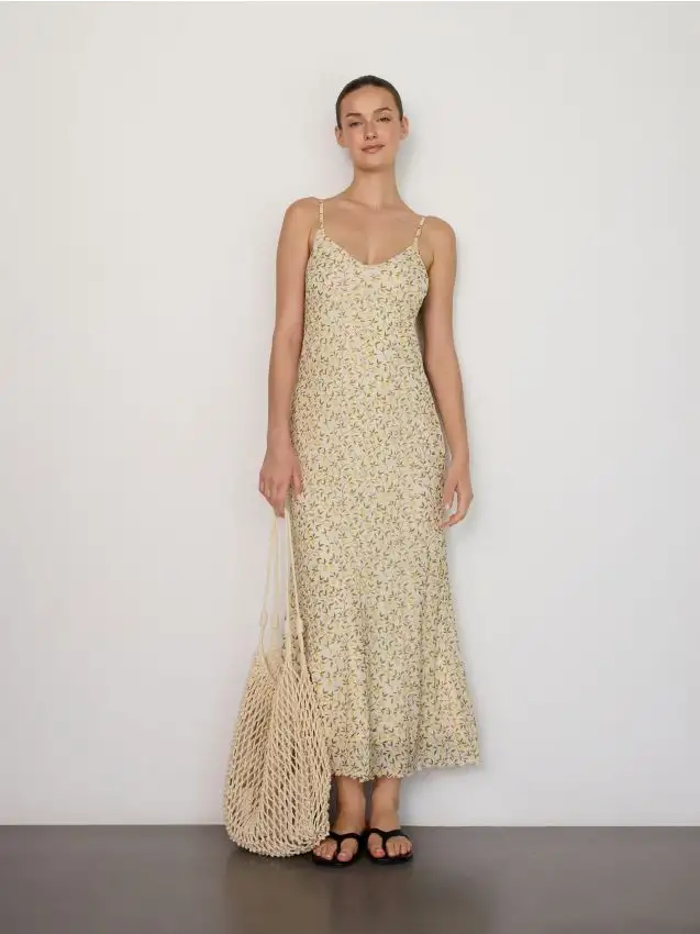 Maxivestito fantasia Colore nude